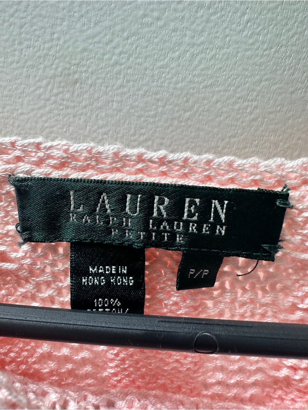 Lauren Ralph Lauren Light Pink Cable-Knit Crewneck Sweater - Picture 2 of 7